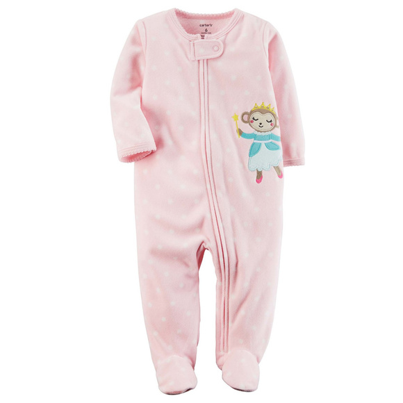 Carter's Other - Carters Baby Girl Fleece Zip Up Sleep & Play Pink